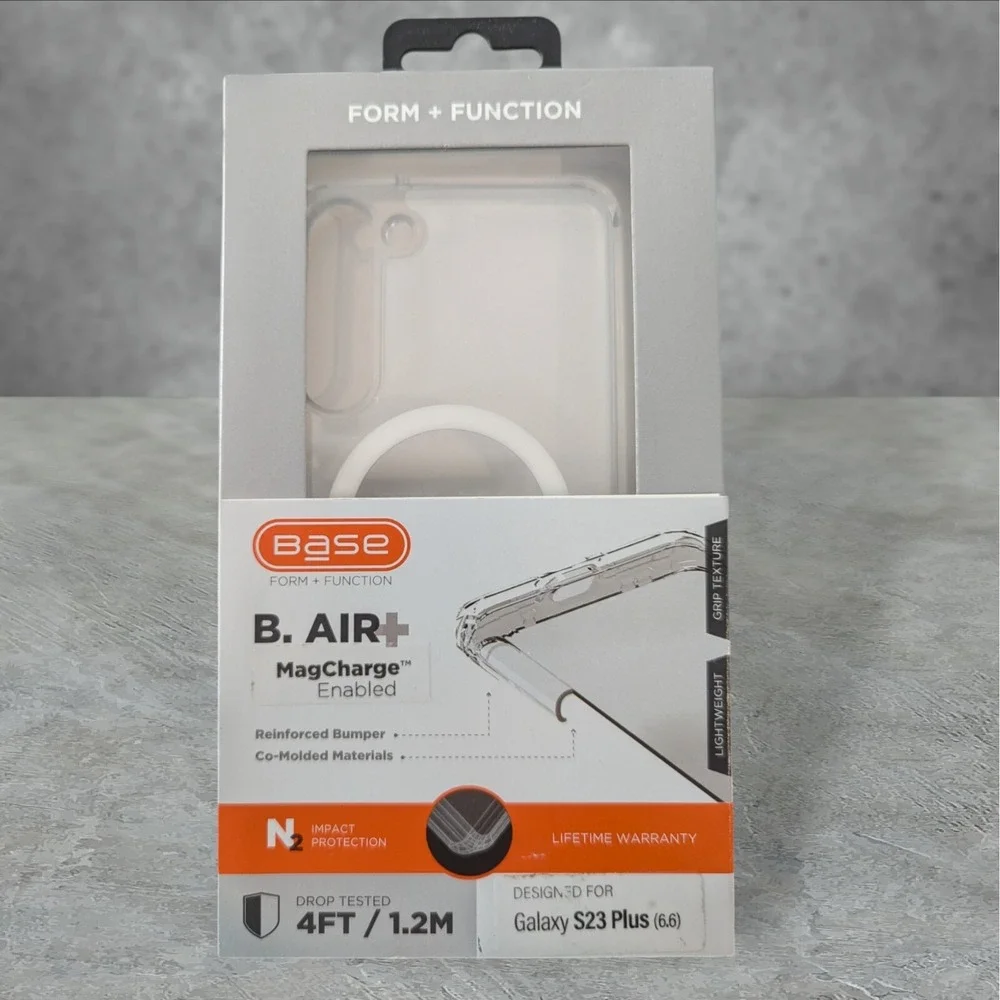 W7. Base B. Air+ Case For Samsung Galaxy S23 Plus In Clear W/MagCharge